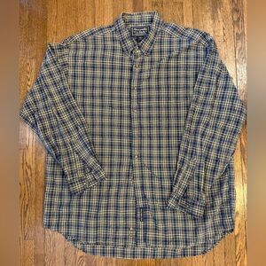 Abercrombie & Fitch Navy and Cream Checkered Shirt - RN 75654